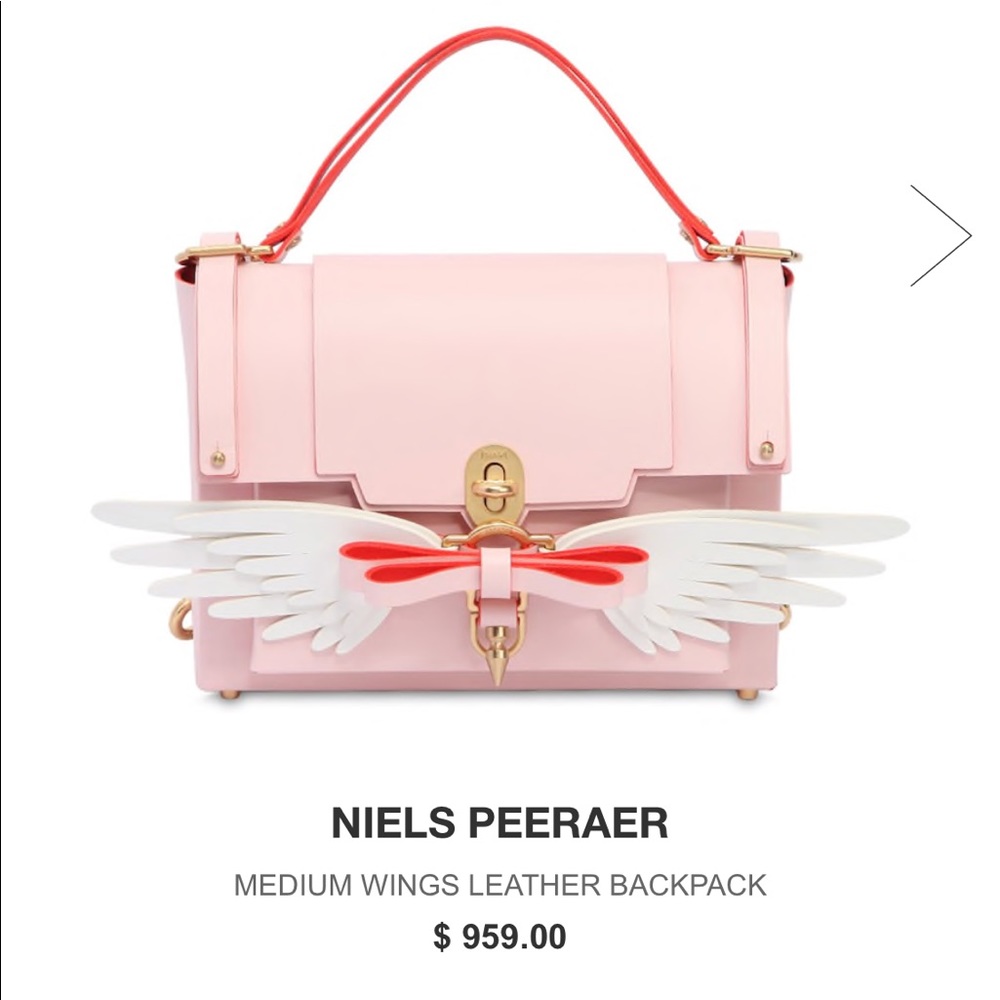 Niels peeraer pink backpack